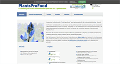 Desktop Screenshot of plantsprofood.prolupin.de