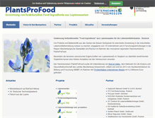 Tablet Screenshot of plantsprofood.prolupin.de